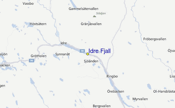 Idre Fjäll Location Map