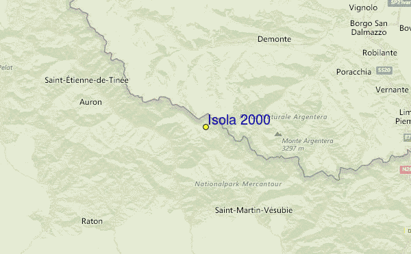 Isola 2000 Location Map