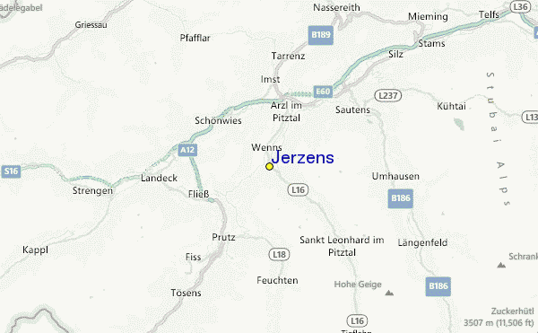 Jerzens Location Map