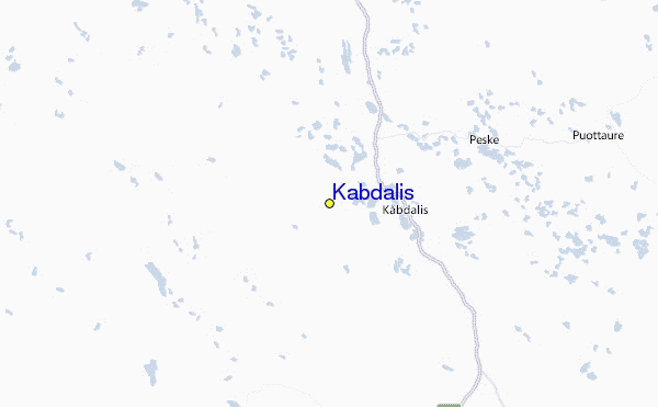 Kåbdalis Location Map
