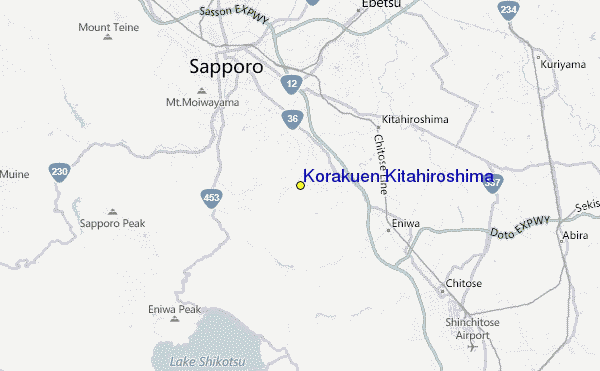 Korakuen Kitahiroshima Location Map