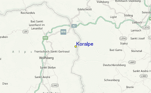 Koralpe Location Map