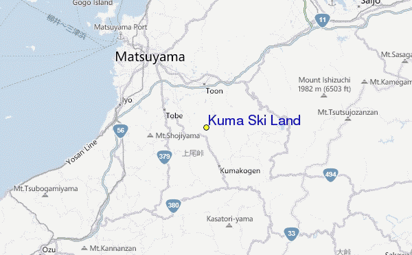 Kuma Ski Land Location Map