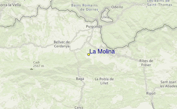 La Molina Location Map