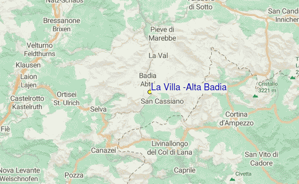 La Villa (Alta Badia) Location Map