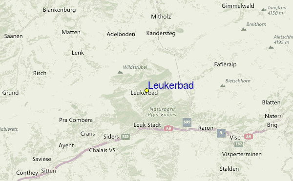Leukerbad Location Map