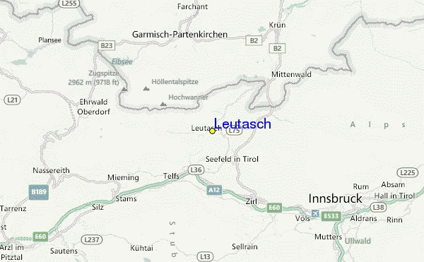 Leutasch Location Map
