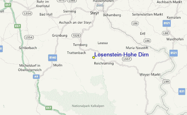Losenstein/Hohe Dirn Location Map