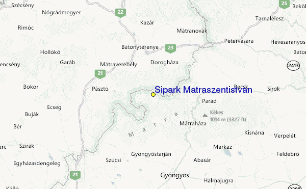 Sípark Mátraszentistván Location Map