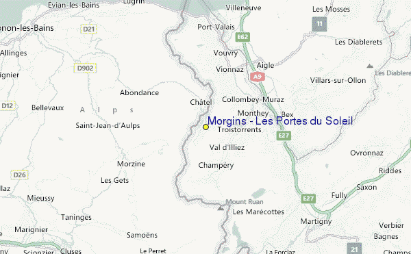 Morgins - Les Portes du Soleil Location Map