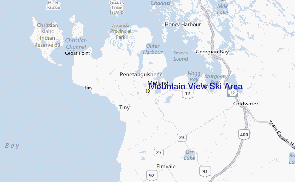 Mountain View Ski Area Location Map