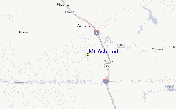 Mt Ashland Location Map