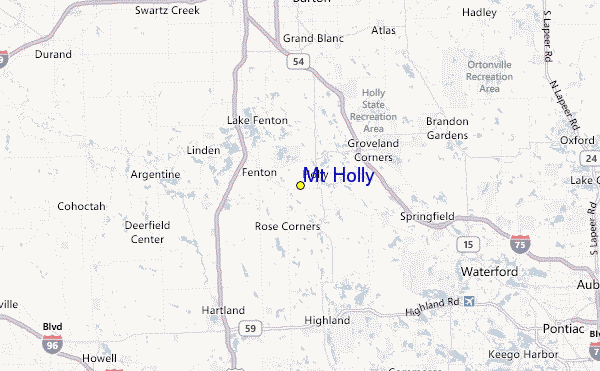 Mt Holly Location Map