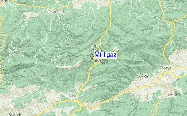 Mt Ilgaz Location Map