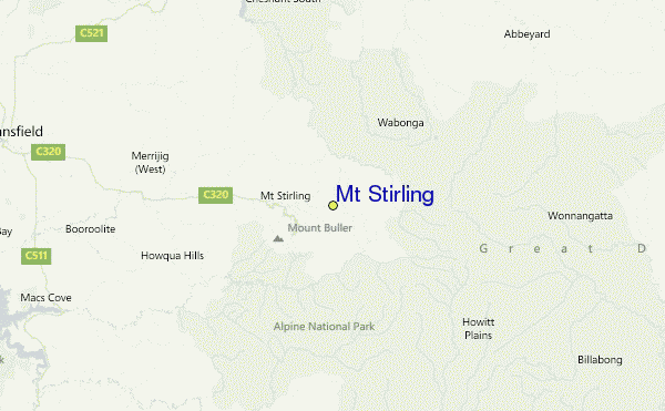 Mount Stirling Location Map