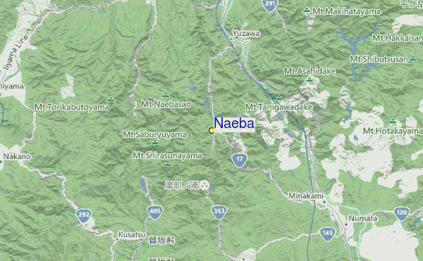Naeba Location Map