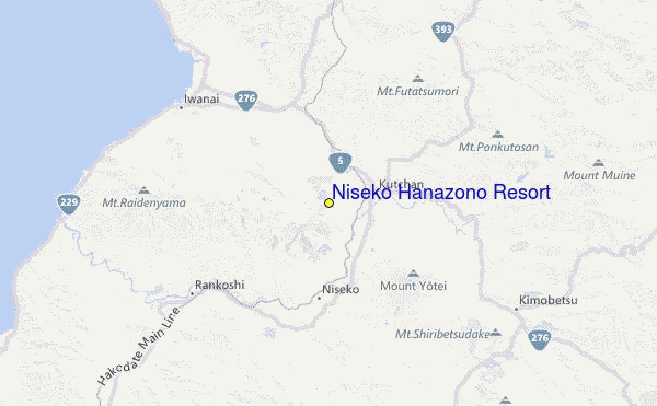 Niseko Hanazono Resort Location Map