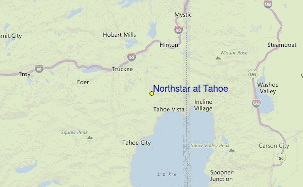 Northstar at Tahoe Location Map