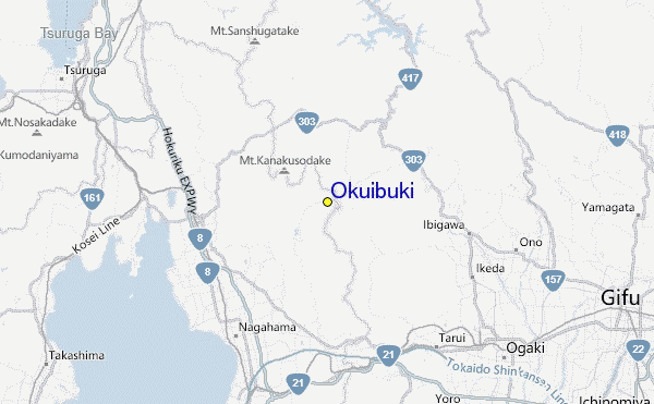 Okuibuki Location Map