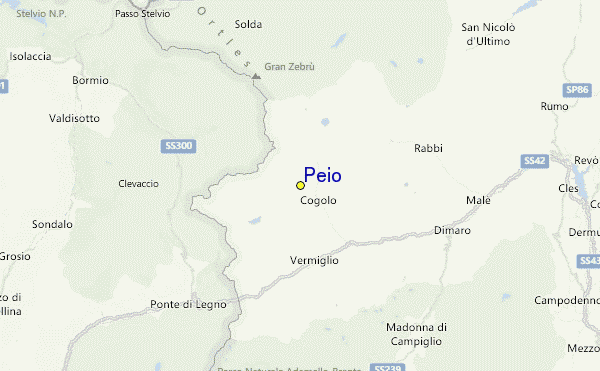 Peio Location Map
