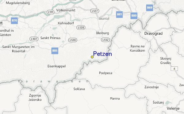 Petzen Location Map