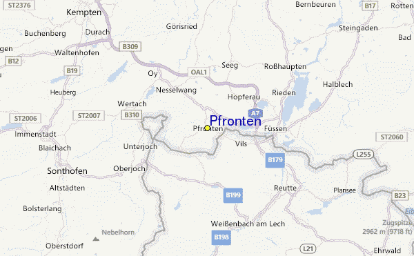 Pfronten Location Map