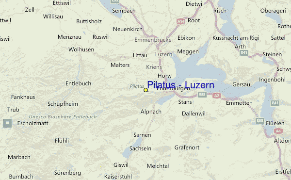 Pilatus / Luzern Location Map