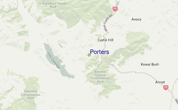 Porters Location Map