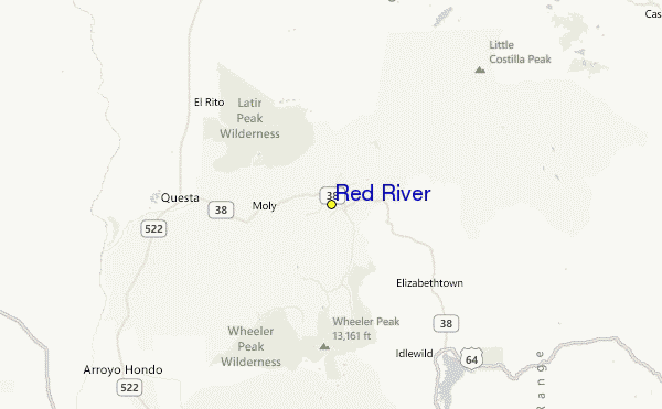 Red River Location Map