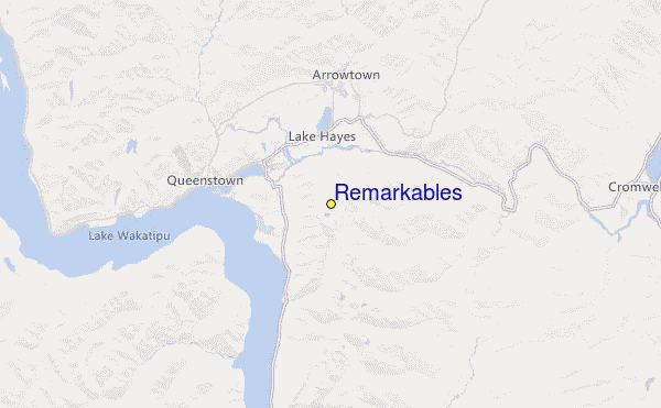 Remarkables Location Map
