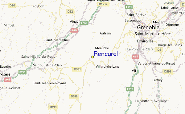 Rencurel Location Map
