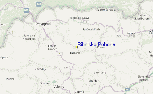 Ribnisko Pohorje Location Map