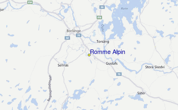 Romme Alpin Location Map