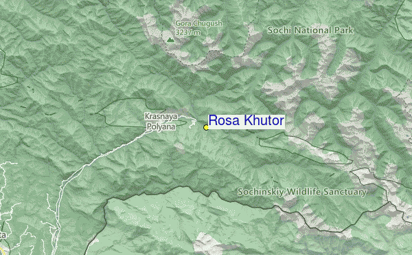 Rosa Khutor Location Map