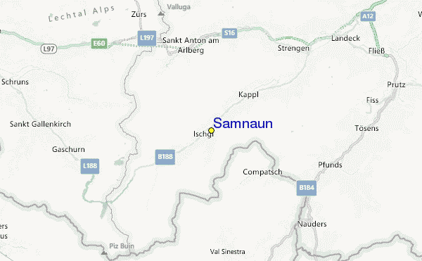 Samnaun Location Map
