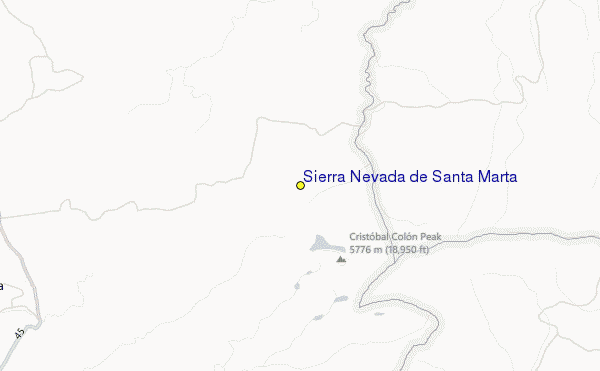 Sierra Nevada de Santa Marta Location Map