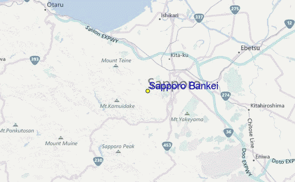 Sapporo Bankei Location Map