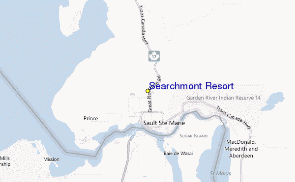 Searchmont Resort Location Map