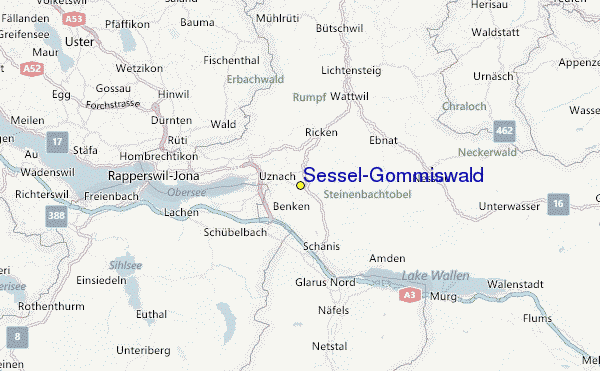 Sessel-Gommiswald Location Map
