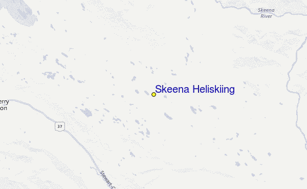 Skeena Heliskiing Location Map