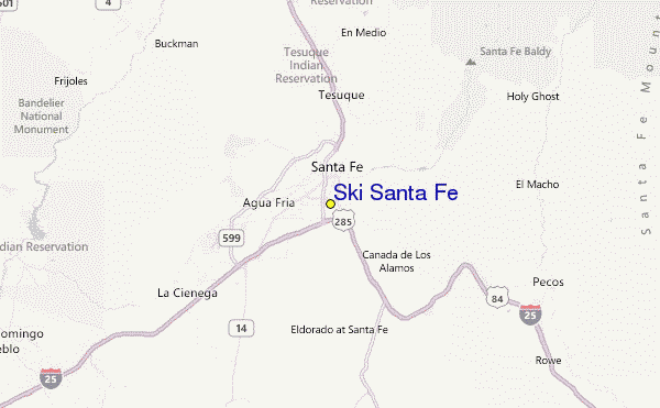 Ski Santa Fe Location Map
