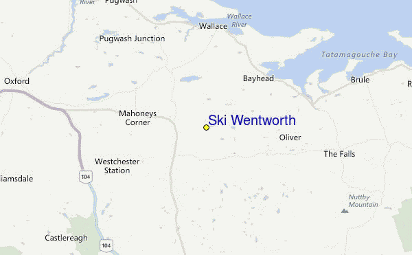 Ski Wentworth Location Map