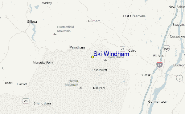 Ski Windham Location Map