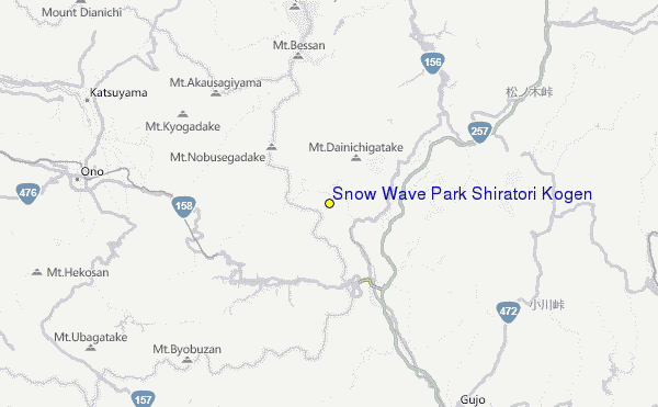Snow Wave Park Shiratori Kogen Location Map