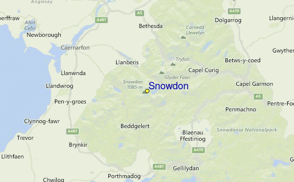 Snowdon Location Map