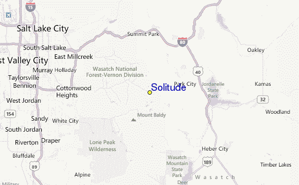Solitude Location Map
