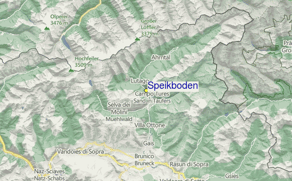 Speikboden Location Map