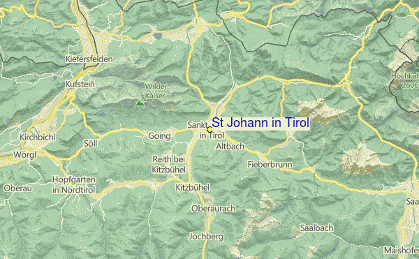 St Johann in Tirol Location Map