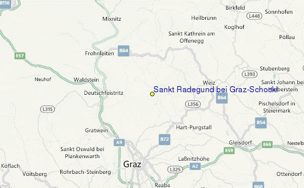 Sankt Radegund bei Graz/Schöckl Location Map