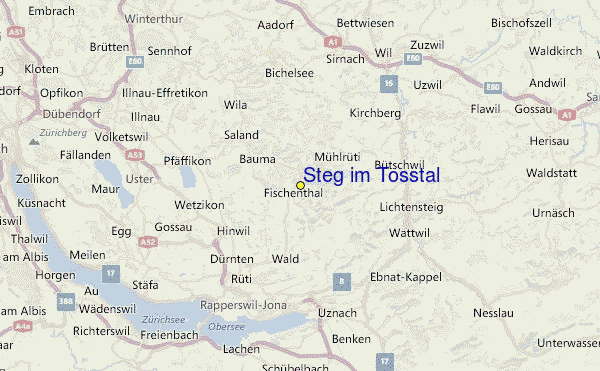 Steg im Tösstal Location Map